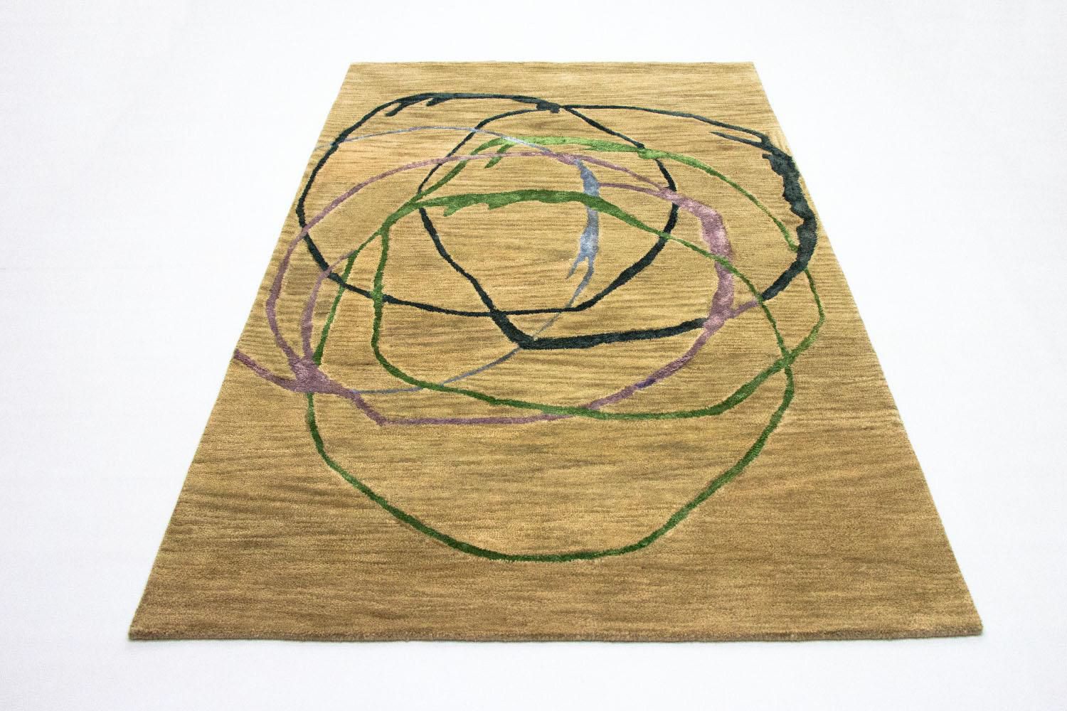 Designer tæppe - 243 x 152 cm - flerfarvet