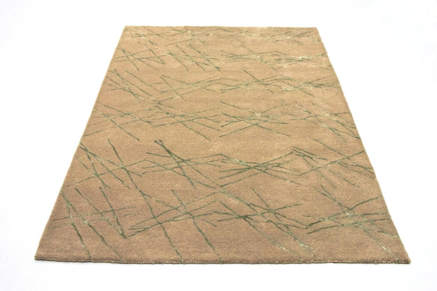 Designer tæppe - 198 x 136 cm - beige