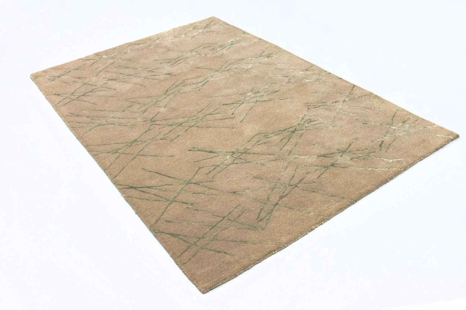 Designer tæppe - 198 x 136 cm - beige