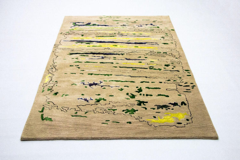 Designer tæppe - 243 x 153 cm - flerfarvet