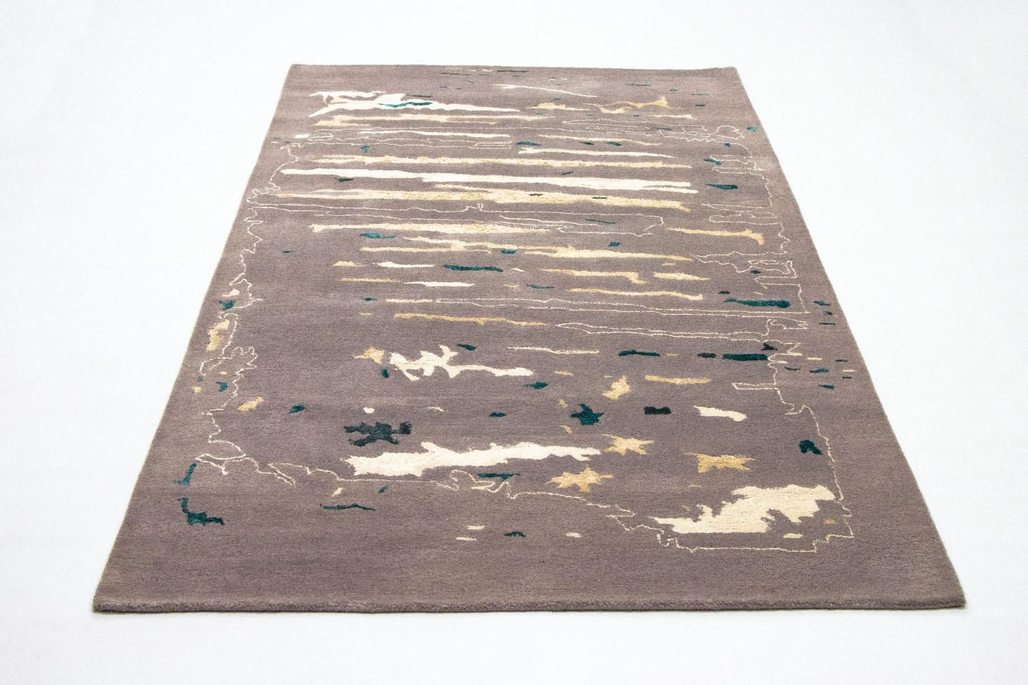 Designer tæppe - 243 x 153 cm - brun