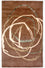 Designer tæppe - 244 x 152 cm - brun