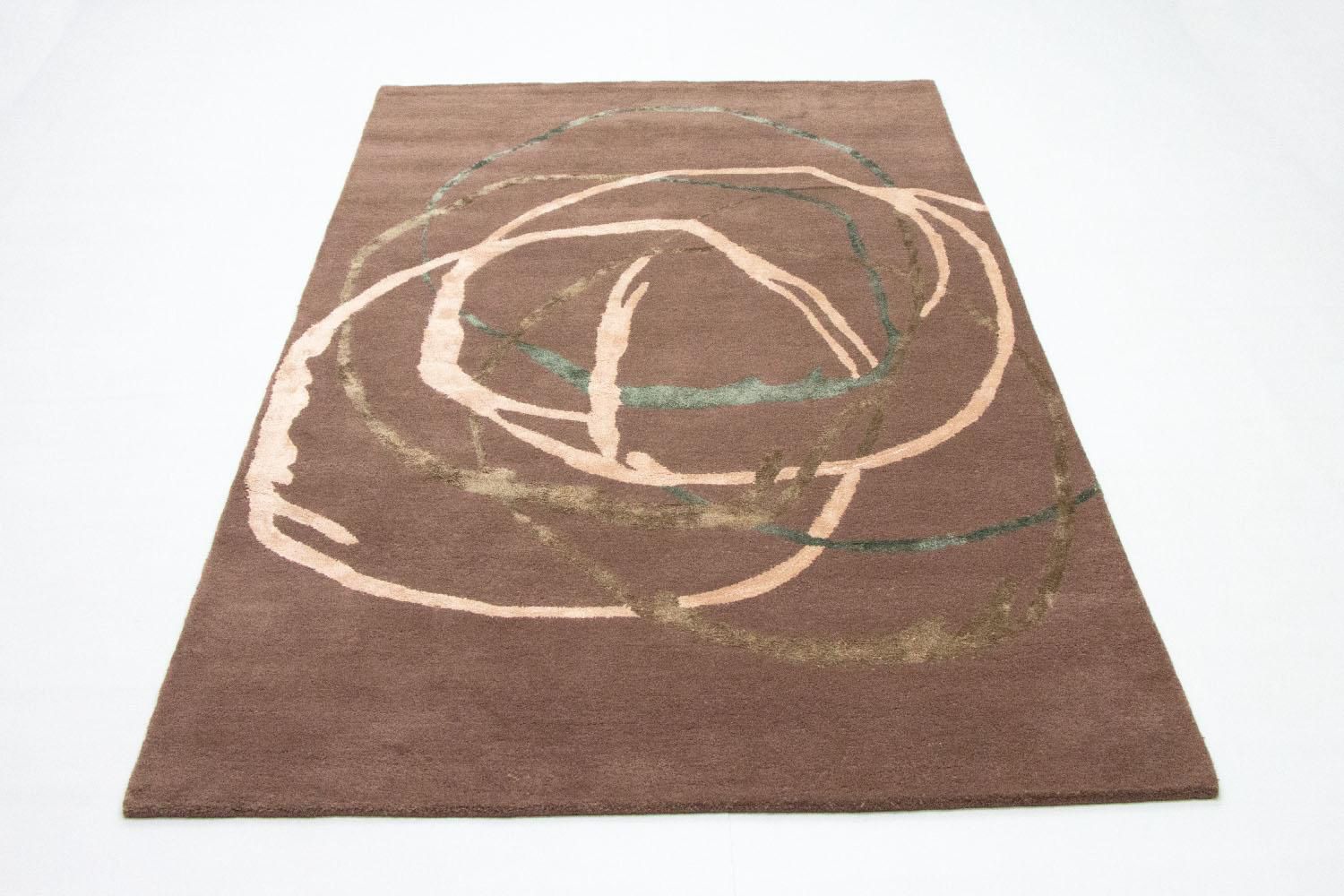 Designer tæppe - 244 x 152 cm - brun