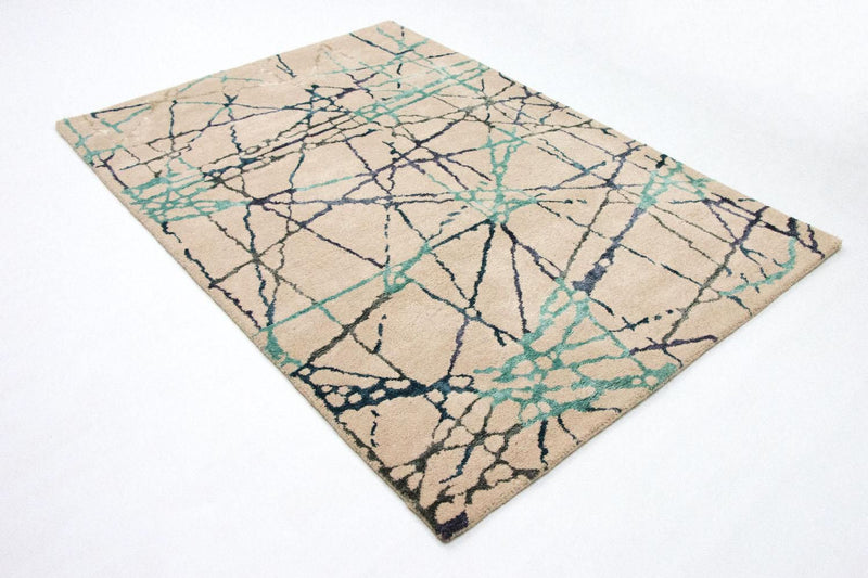 Designer tæppe - 197 x 136 cm - beige