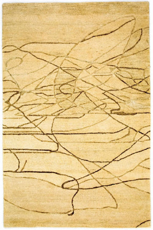 Designer tæppe - 240 x 153 cm - beige