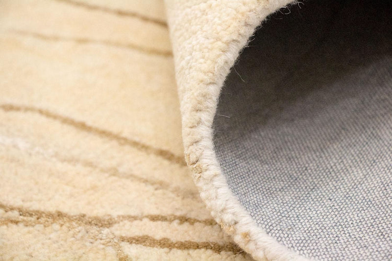 Designer tæppe - 240 x 153 cm - beige