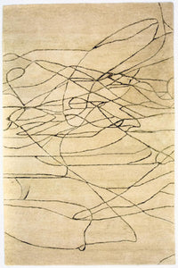 Designer tæppe - 239 x 152 cm - beige