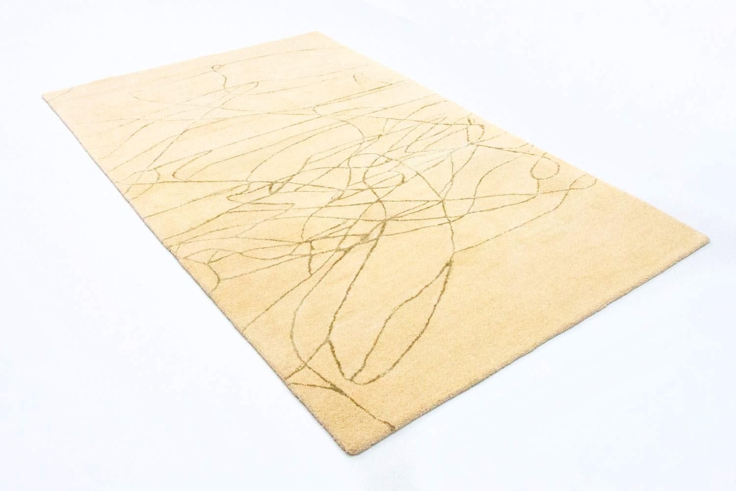 Designer tæppe - 239 x 152 cm - beige