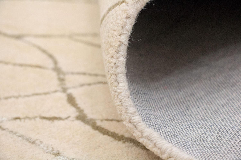 Designer tæppe - 239 x 152 cm - beige