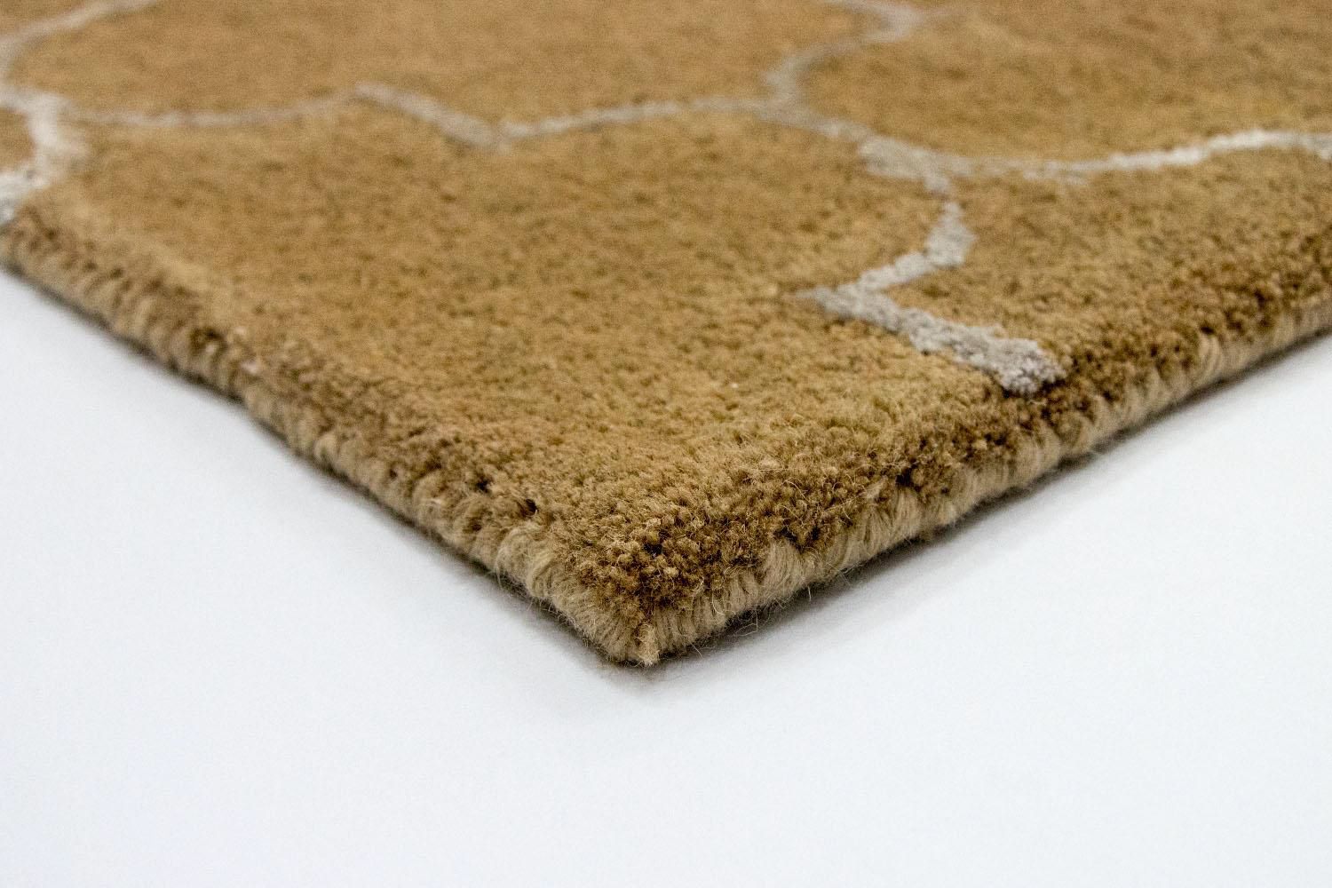 Uldtæppe - 243 x 156 cm - beige
