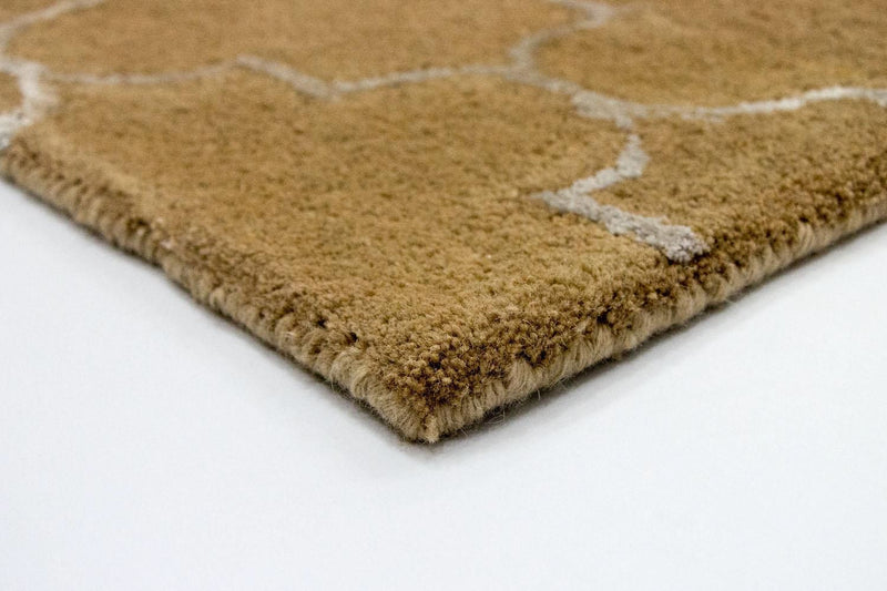 Uldtæppe - 243 x 156 cm - beige