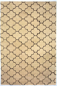 Uldtæppe - 245 x 156 cm - beige