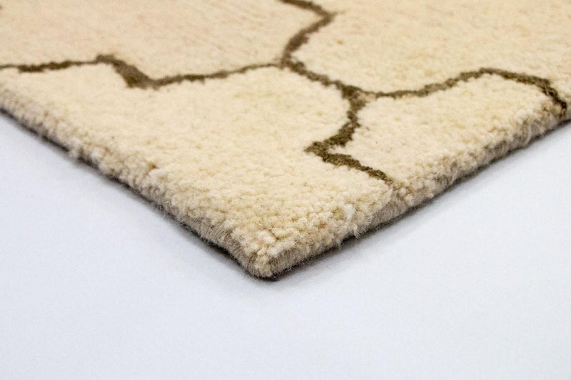 Uldtæppe - 245 x 156 cm - beige