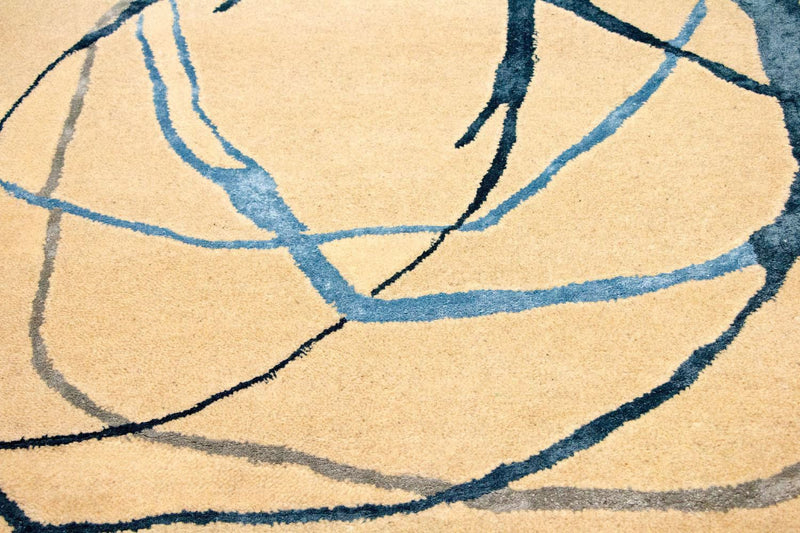 Designer tæppe - 241 x 154 cm - beige