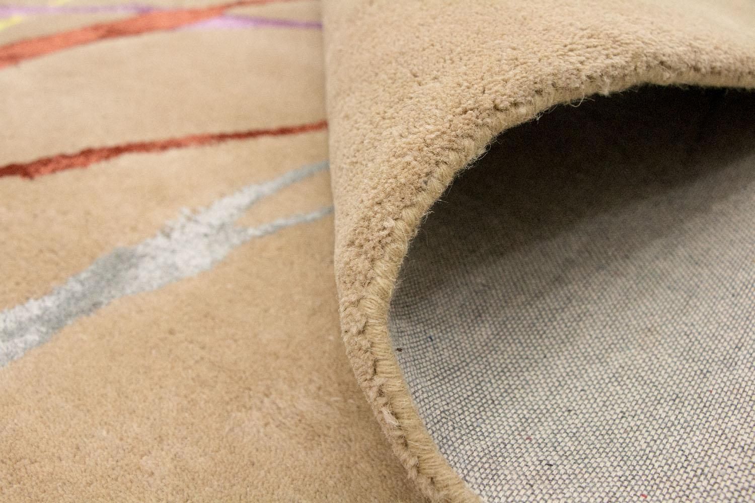 Designer tæppe - 246 x 152 cm - beige