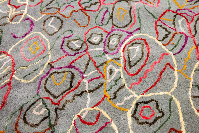 Designer tæppe - 241 x 153 cm - flerfarvet