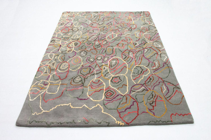 Designer tæppe - 241 x 153 cm - flerfarvet