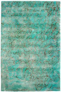 Designer tæppe - 244 x 153 cm - turkis