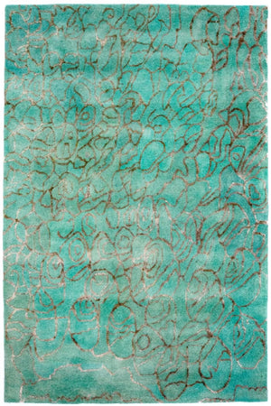 Designer tæppe - 244 x 153 cm - turkis
