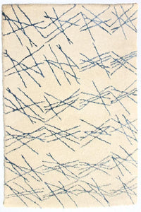 Designer tæppe - 197 x 138 cm - beige