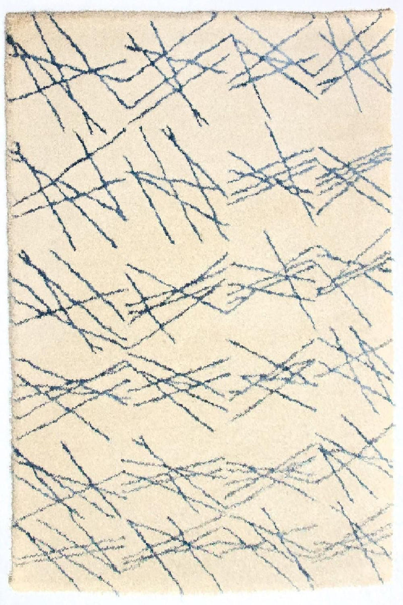 Designer tæppe - 197 x 138 cm - beige