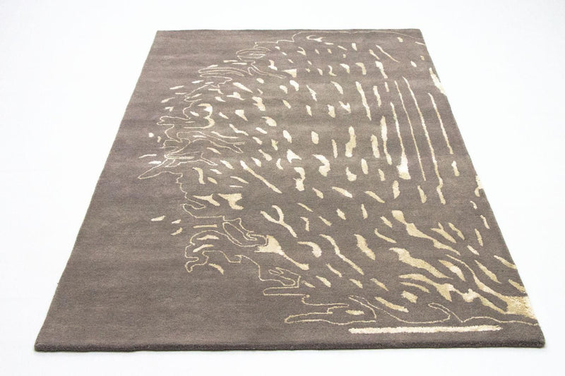 Designer tæppe - 241 x 153 cm - brun