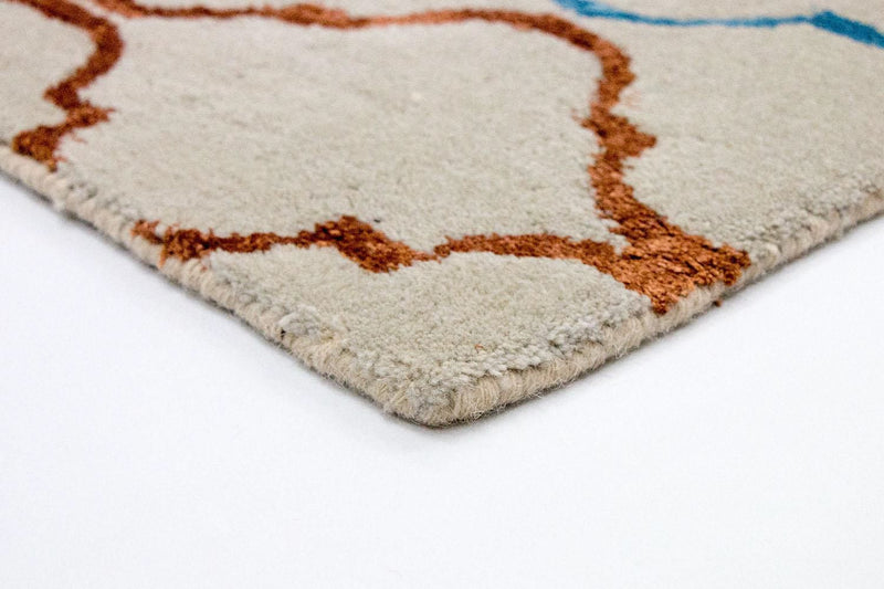 Uldtæppe - 241 x 150 cm - beige