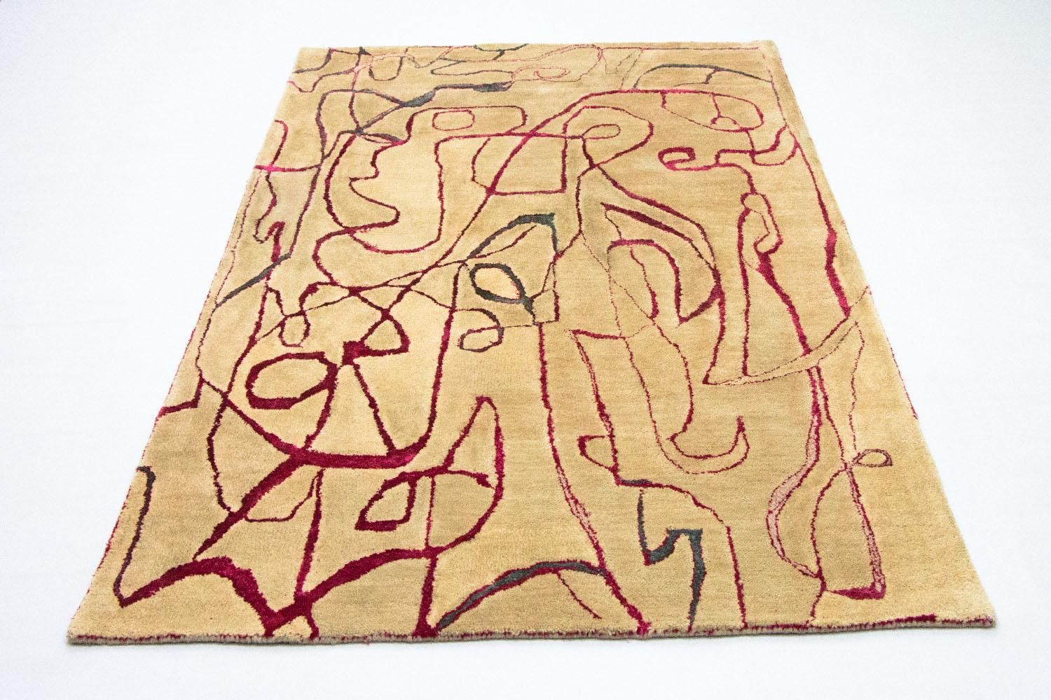 Designer tæppe - 241 x 152 cm - flerfarvet
