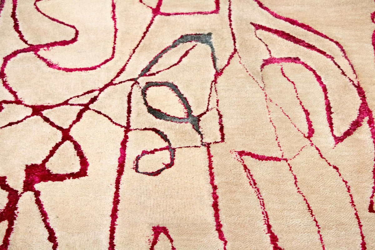 Designer tæppe - 241 x 152 cm - flerfarvet