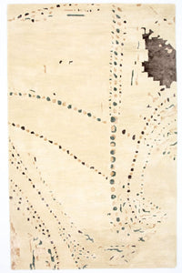 Designer tæppe - 244 x 153 cm - beige