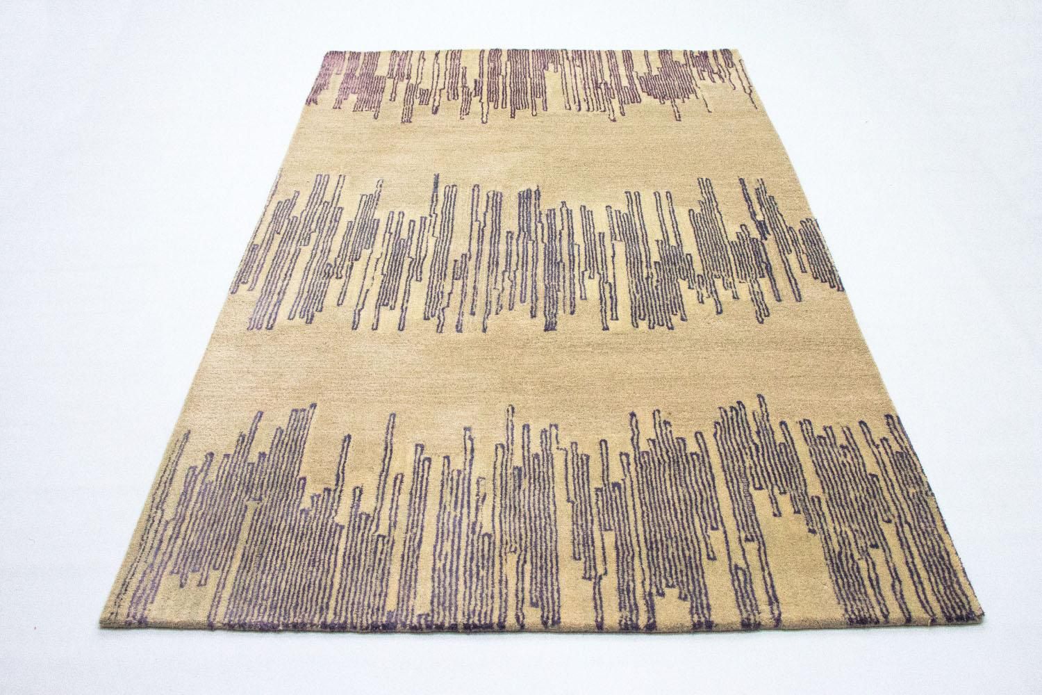 Designer tæppe - 241 x 153 cm - beige