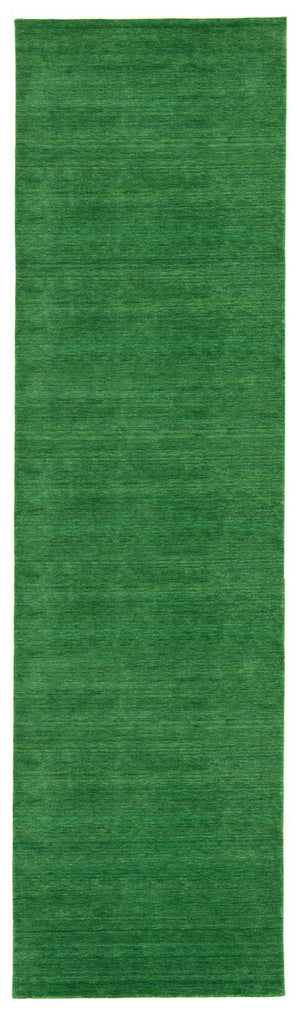 Løber Gabbeh-tæppe - Indus - 400 x 80 cm - mørkegrøn