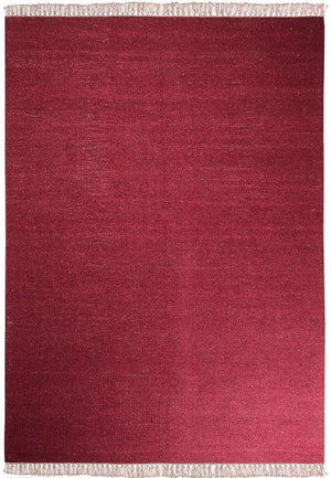 Kelim-tæppe - Trendy - 200 x 140 cm - mørkerød
