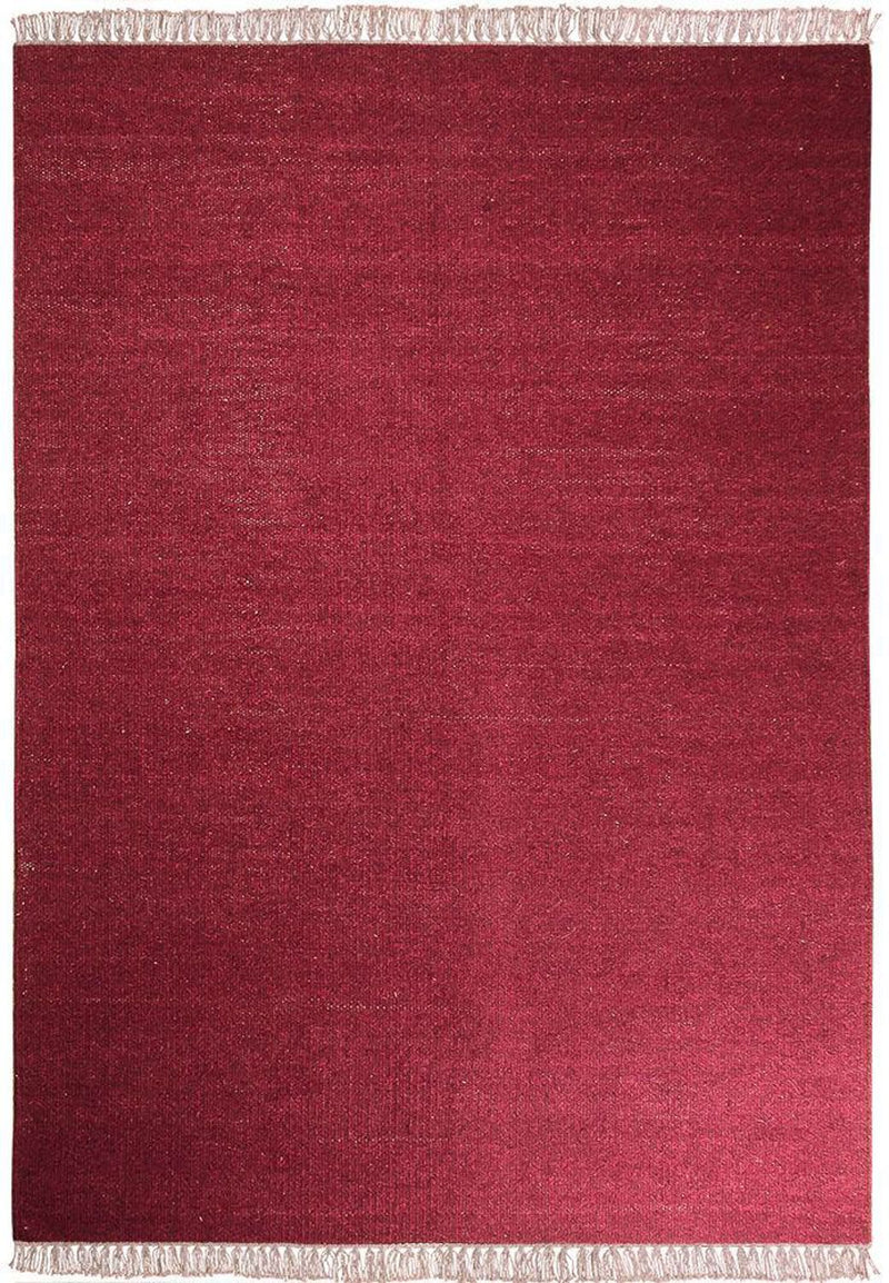 Kelim-tæppe - Trendy - 200 x 140 cm - mørkerød