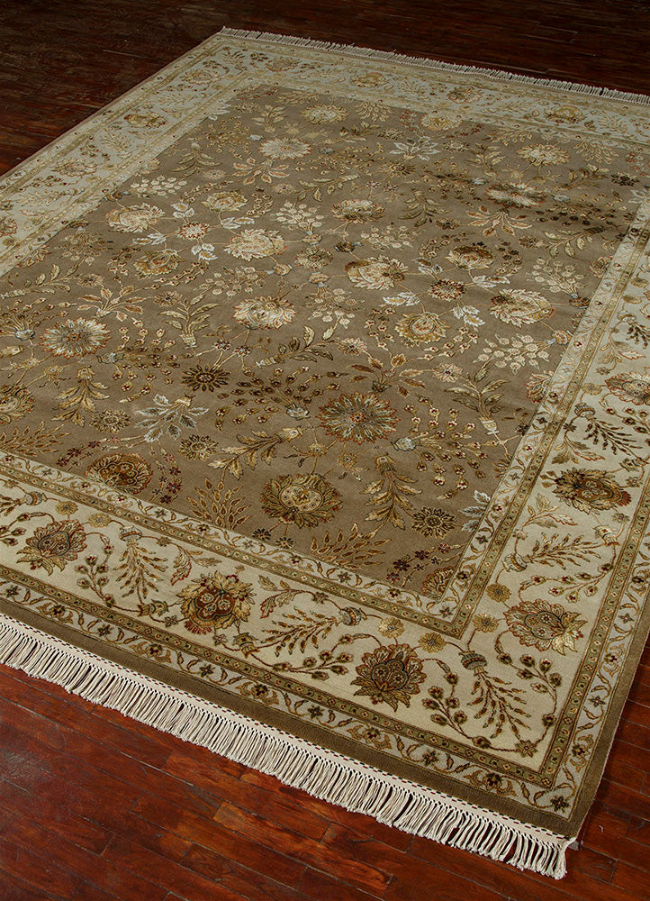Uldtæppe - 360 x 270 cm - beige
