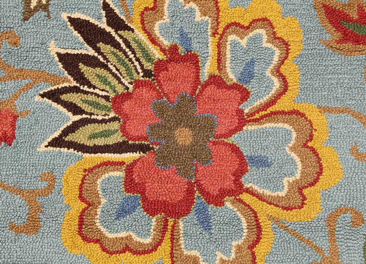 Uldtæppe - 240 x 150 cm - flerfarvet