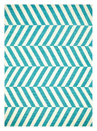 Designer tæppe - Prasedde - rektangulær