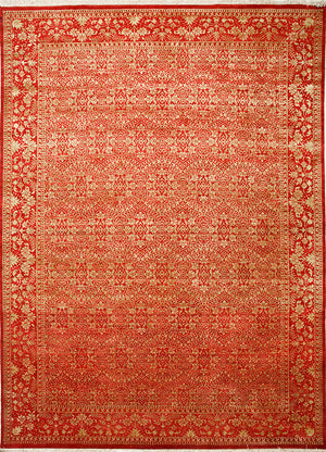 Uldtæppe - 395 x 295 cm - orange