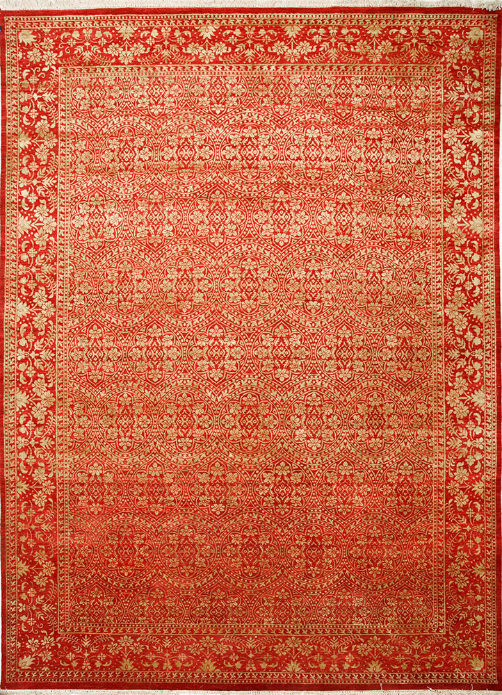 Uldtæppe - 395 x 295 cm - orange