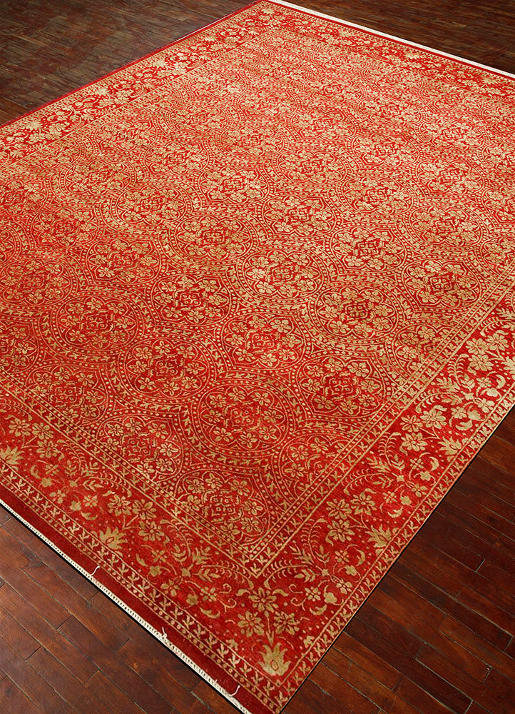 Uldtæppe - 395 x 295 cm - orange