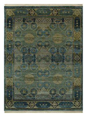 Uldtæppe - 300 x 240 cm - havgrønt
