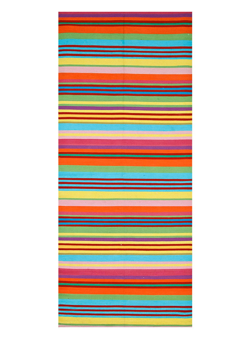 Løber Kelim-tæppe - Trendy - 300 x 90 cm - flerfarvet