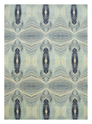 Uldtæppe - 300 x 240 cm - lyseblå