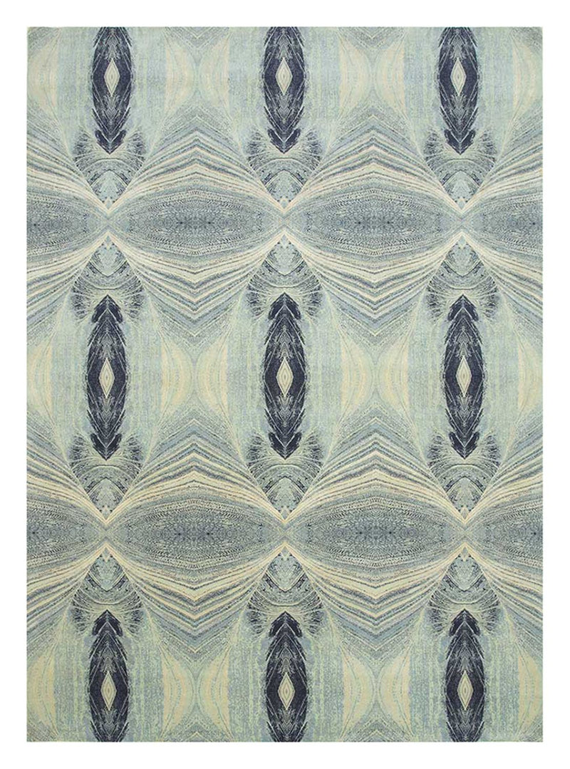 Uldtæppe - 300 x 240 cm - lyseblå