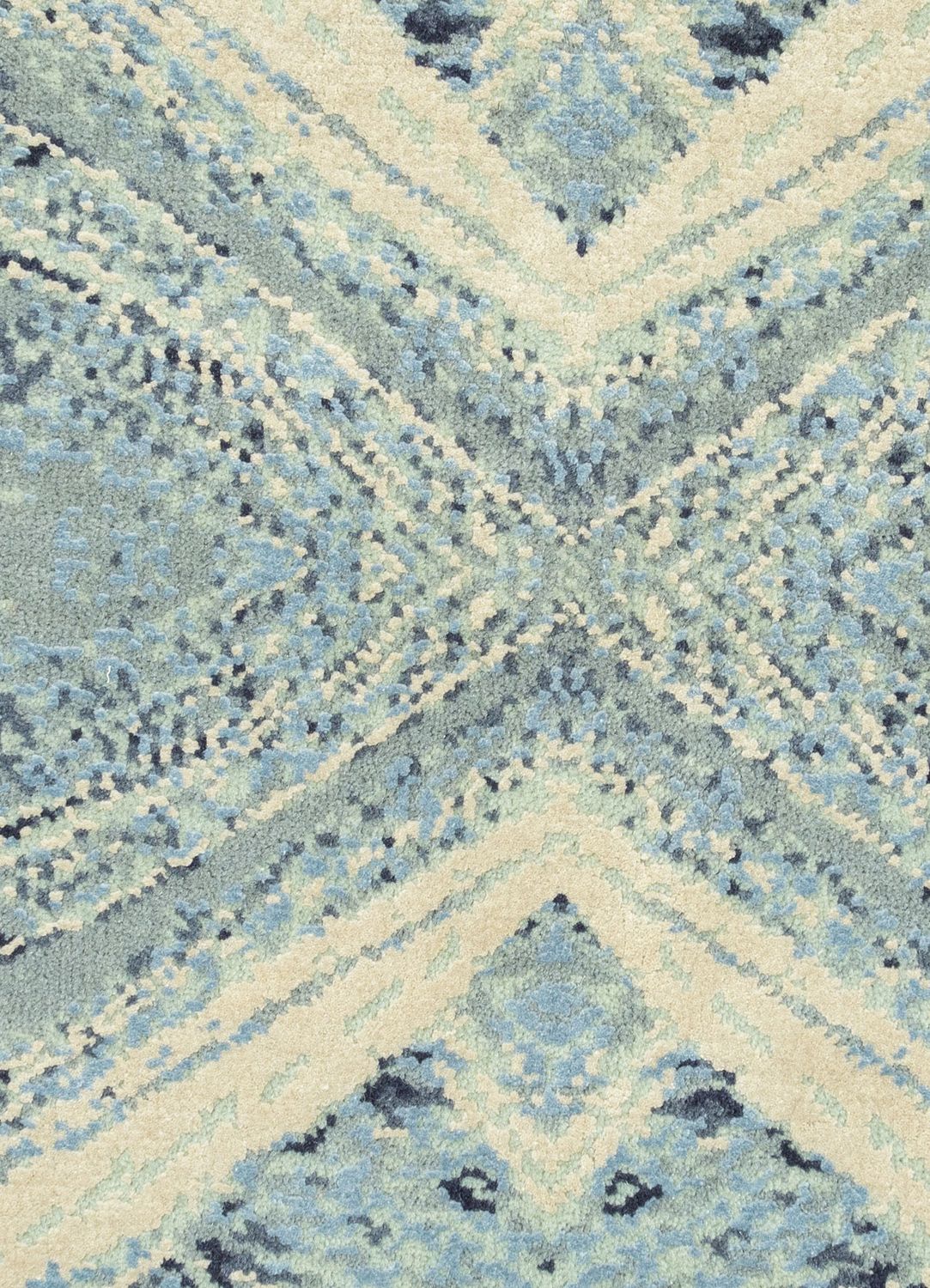 Uldtæppe - 300 x 240 cm - lyseblå