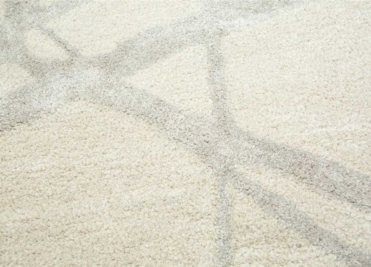 Uldtæppe - 240 x 150 cm - creme
