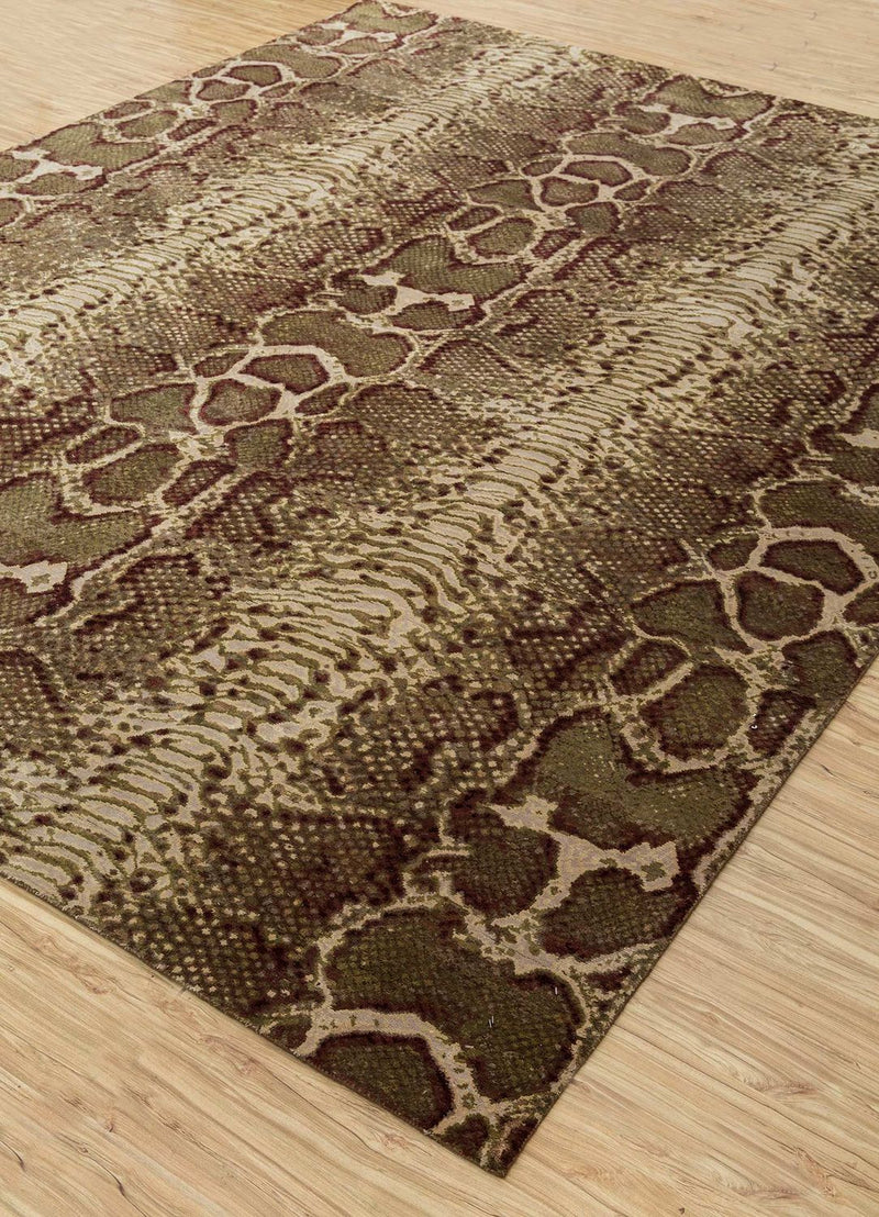 Uldtæppe - 300 x 240 cm - brun