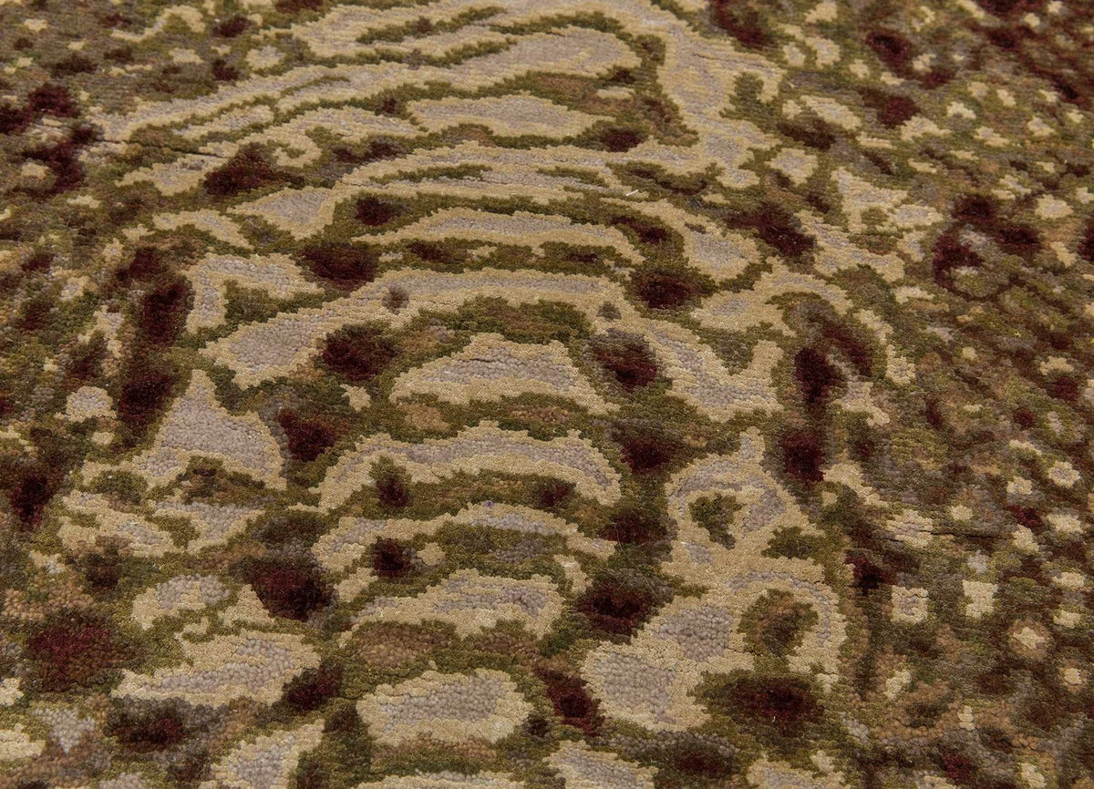 Uldtæppe - 300 x 240 cm - brun