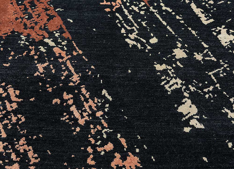 Uldtæppe - 300 x 240 cm - sort