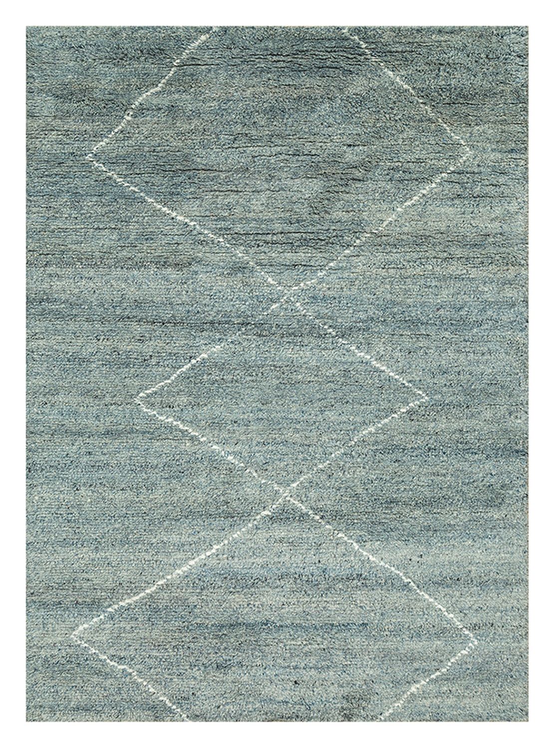 Uldtæppe - 240 x 150 cm - benzinblå